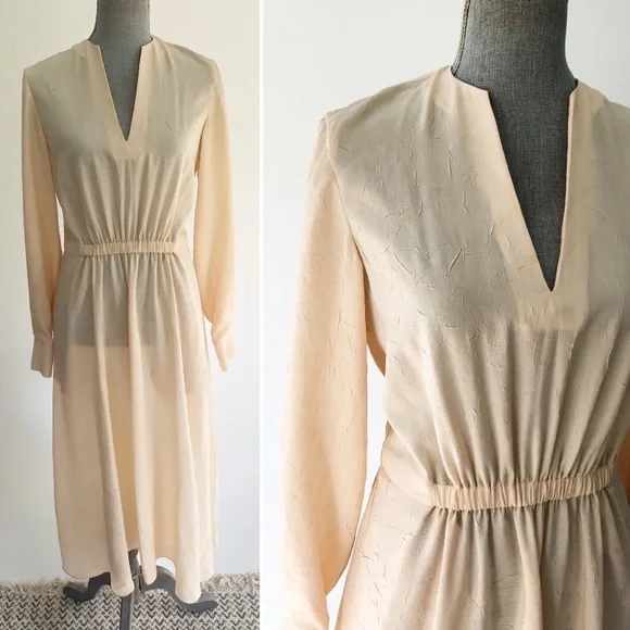 knee length dresses for ladies Espinela Dress in Cream